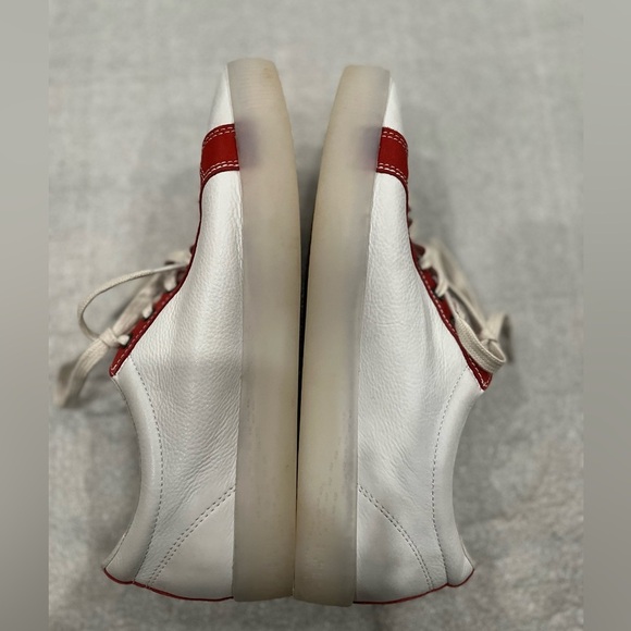 [39/8-8.5] Softinos Women Red and White Low Top Lace Up Sneakers EUC - Picture 6 of 10